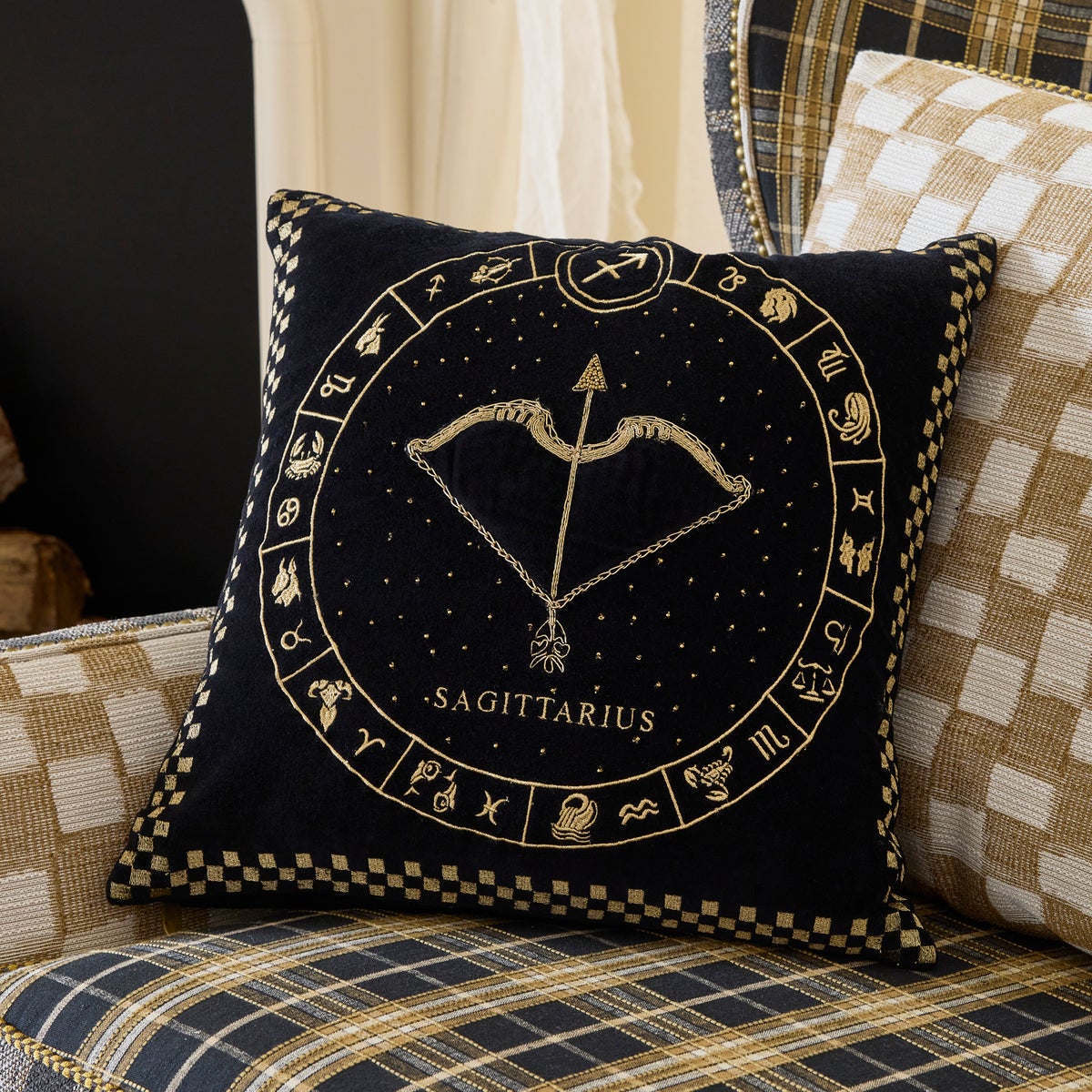 Sagittarius Zodiac Throw Pillow - Image 2
