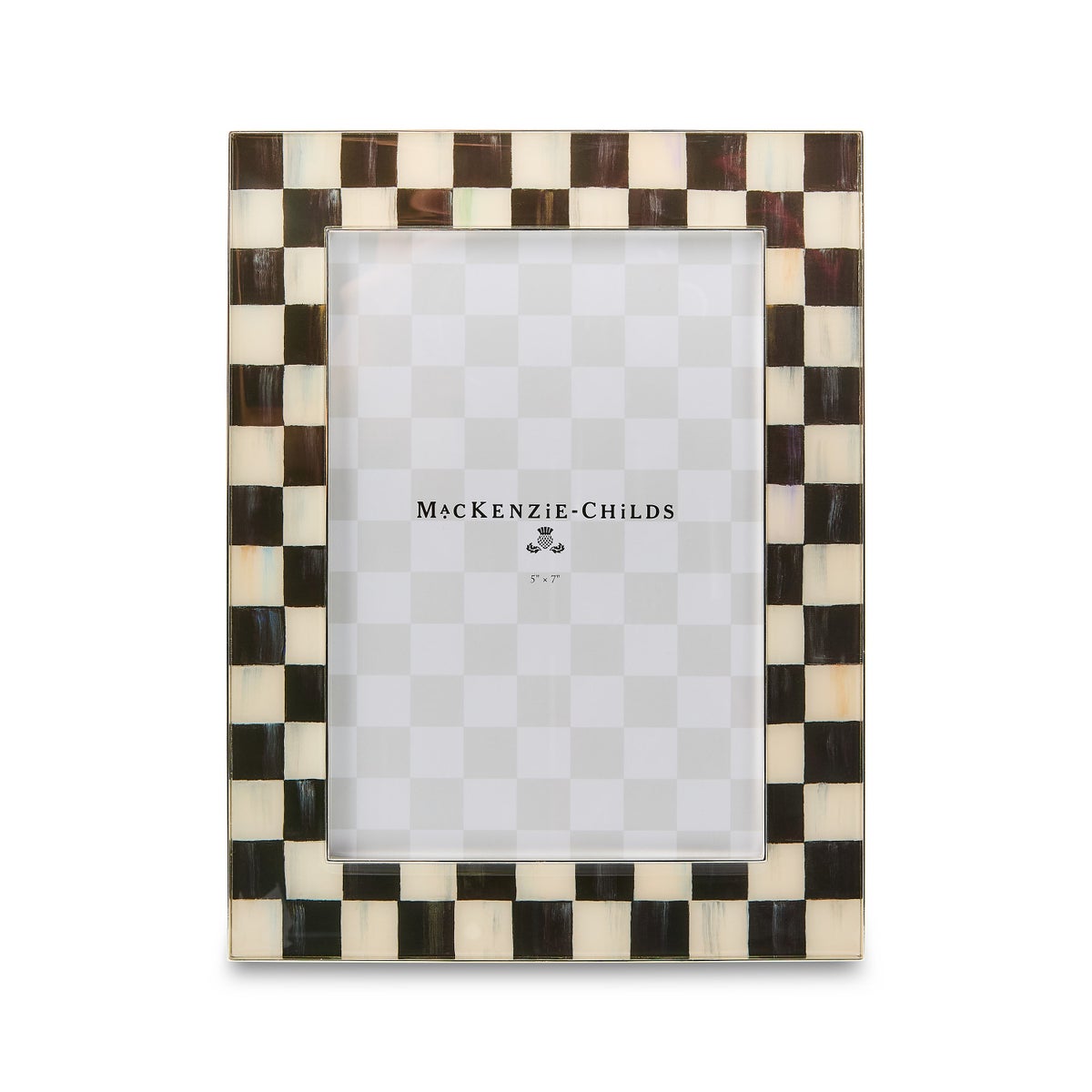 Courtly Check Silver Plated 5" x 7" Frame