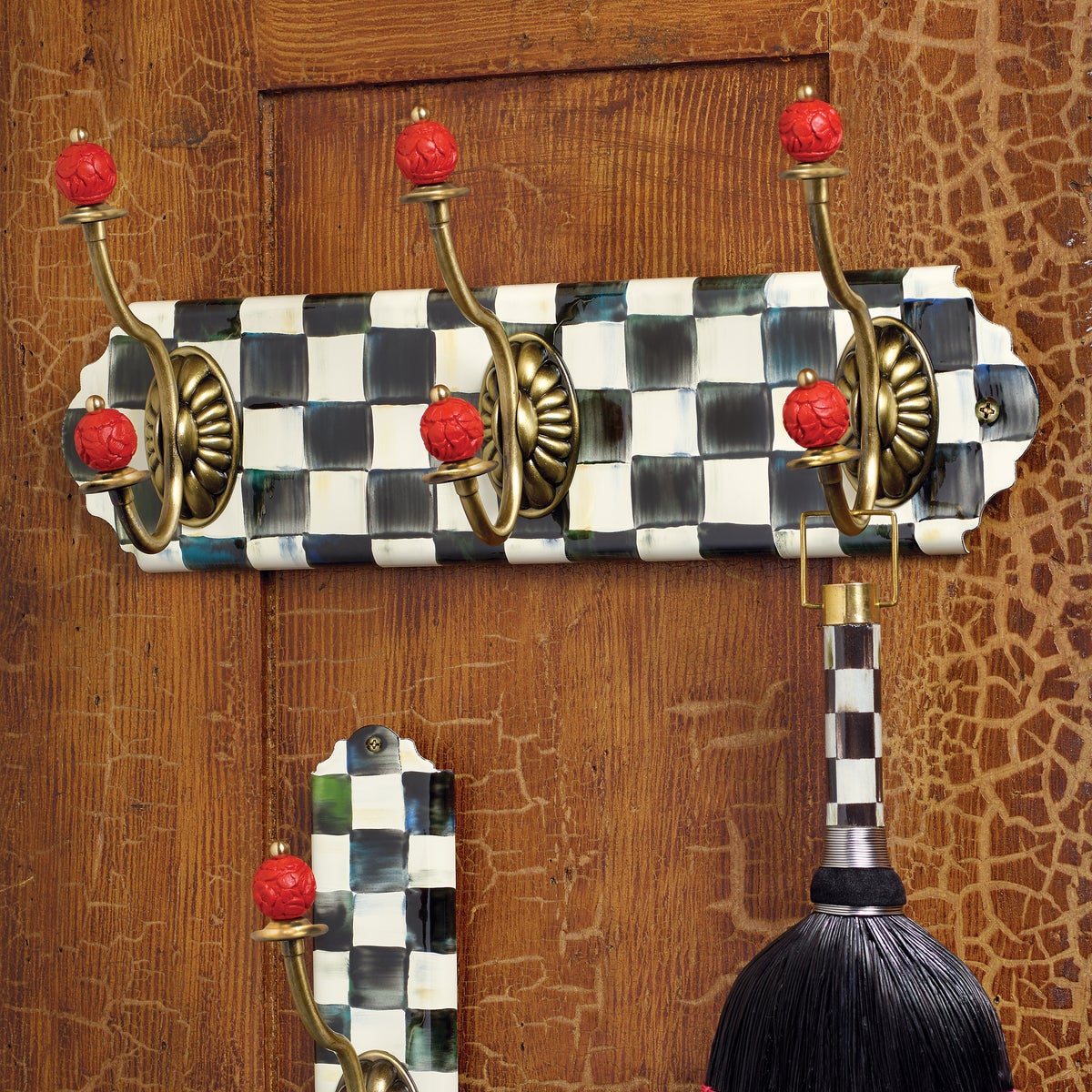 Courtly Check Triple Wall Hook - Image 2