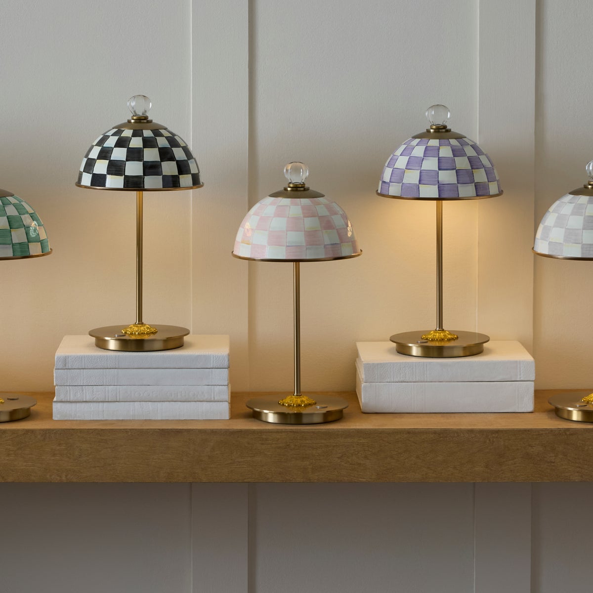 Rosy Check LED Rechargeable Dome Table Lamp - Image 2