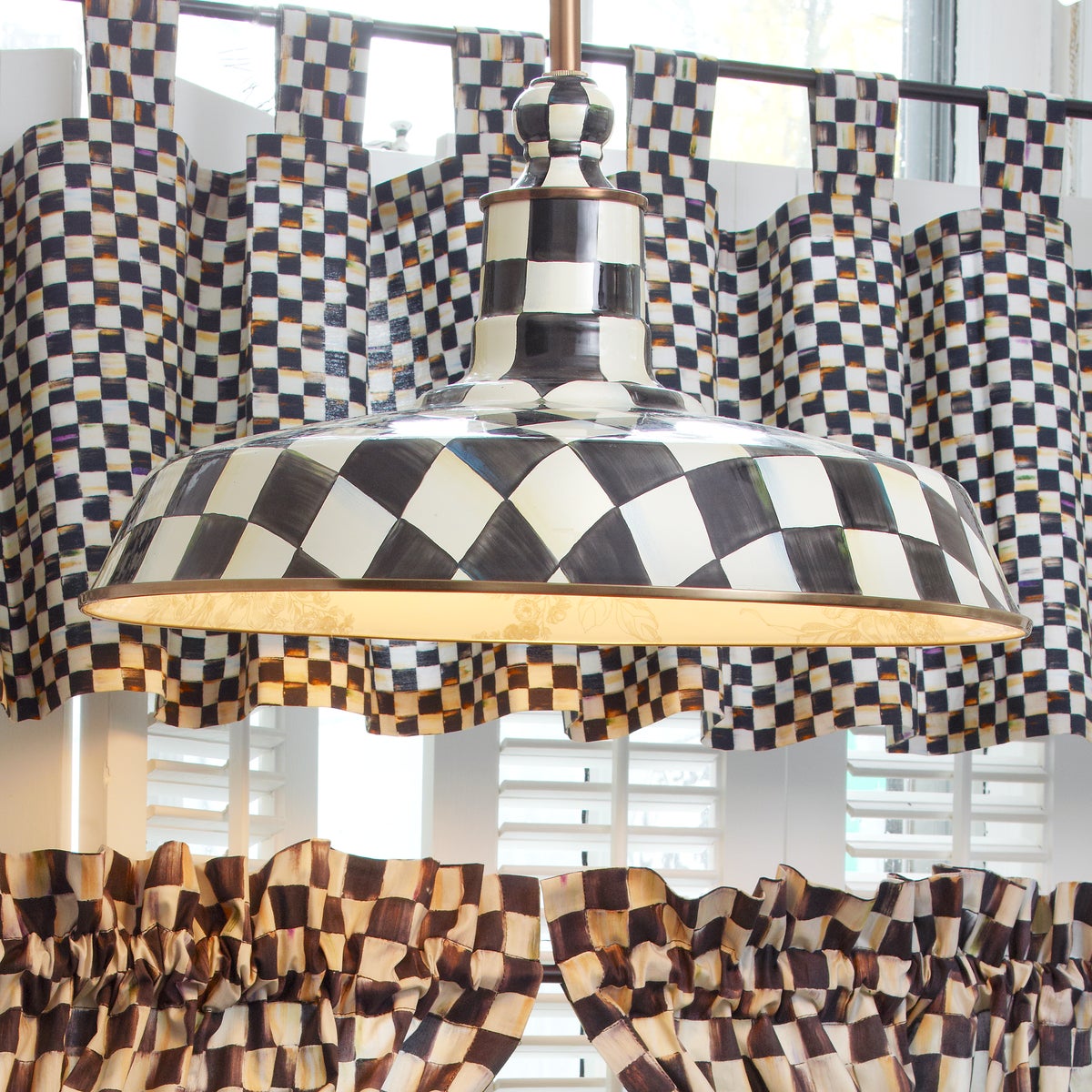 Courtly Check 18" Barn Pendant Lamp - Image 2