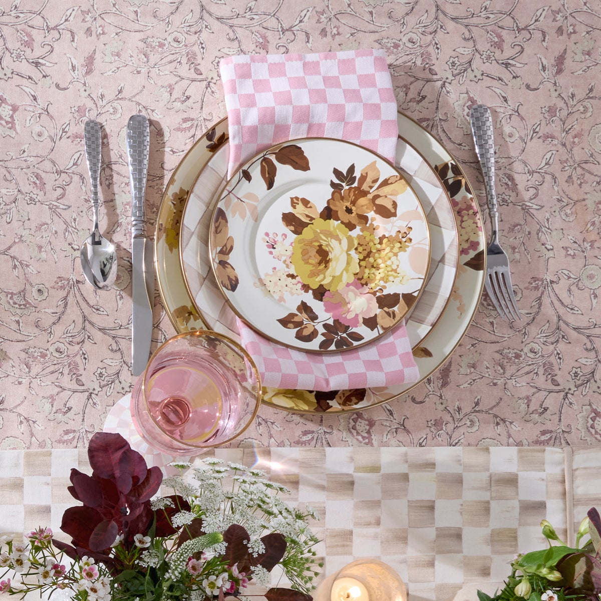 Wild Rose White Charger/Plate - Image 8