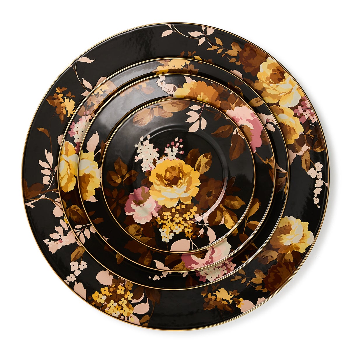 Wild Rose Brown Charger Plate - Image 3