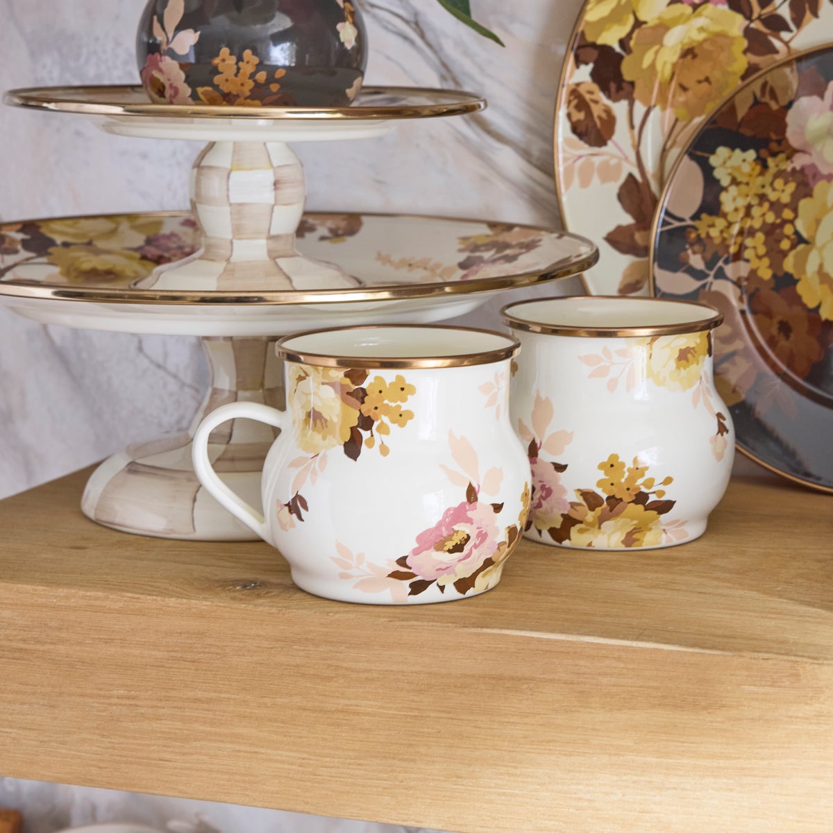 Wild Rose White Mug - Image 2