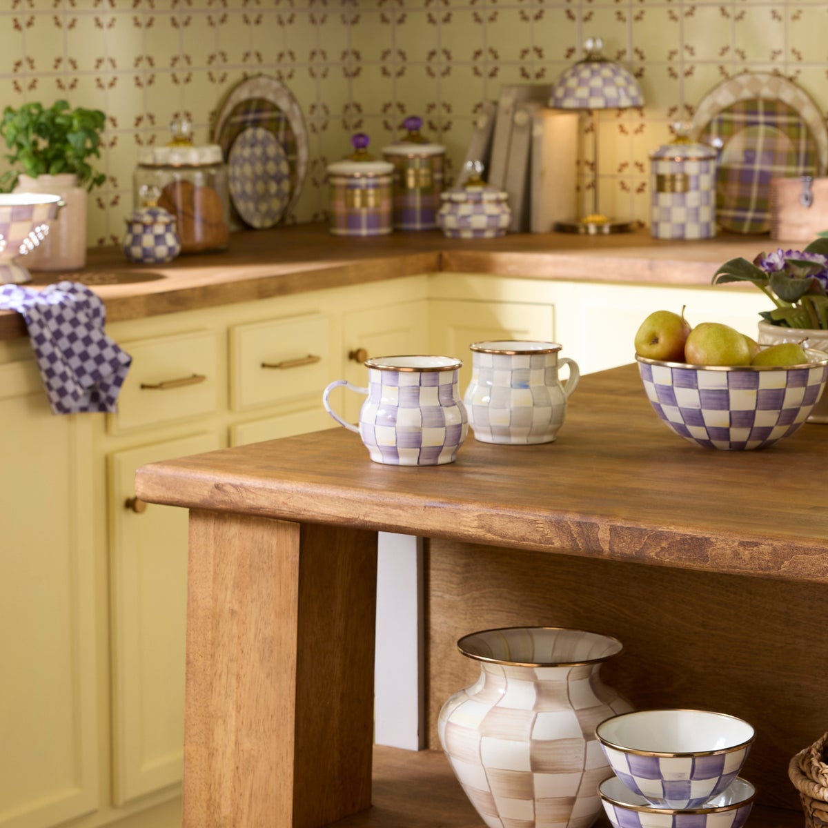 Violet Check Mug - Image 4