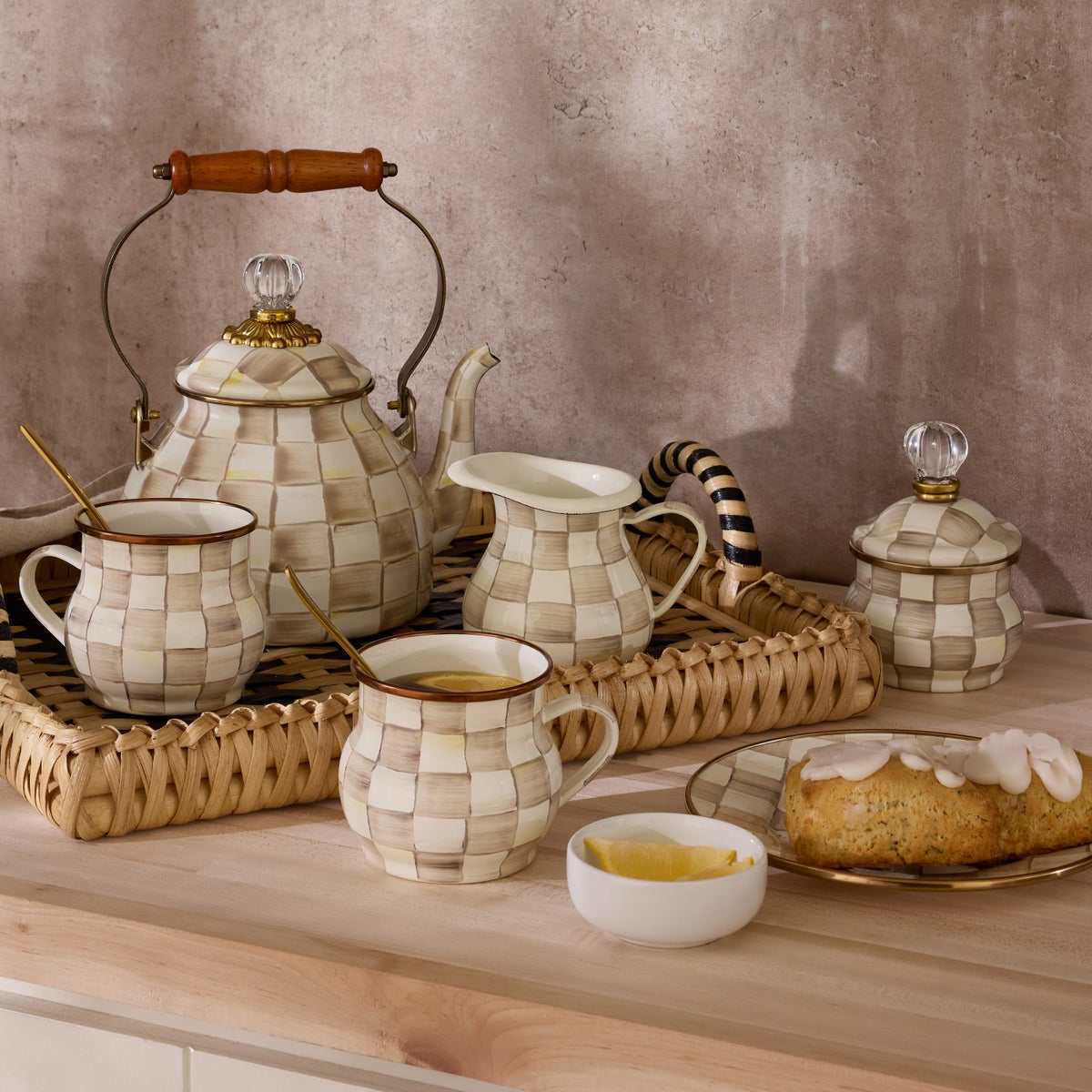 Mocha Check Creamer - Image 2