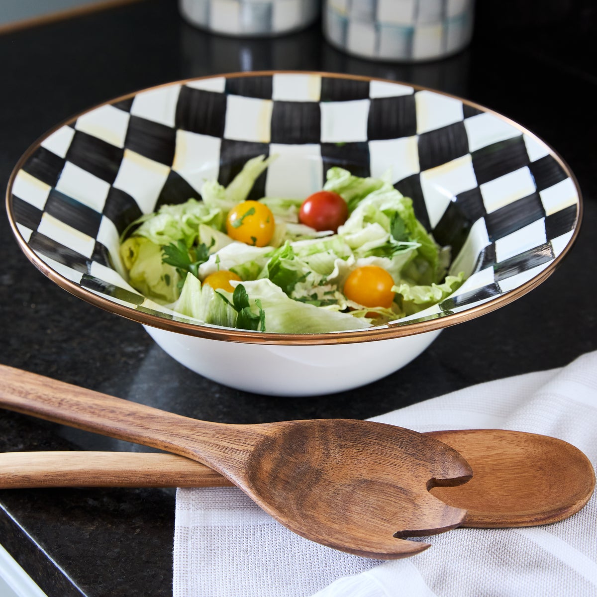 Courtly Check Salad Serving Set - Image 2