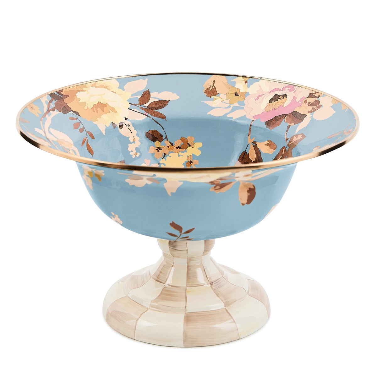 Wild Rose Slate Large Compote