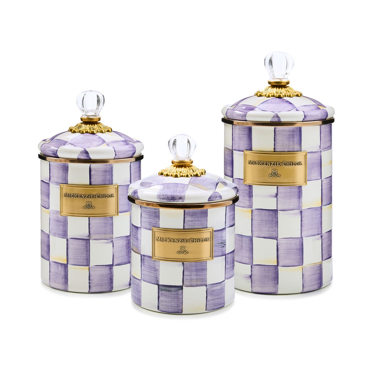 Violet Check Small Canister - Image 4