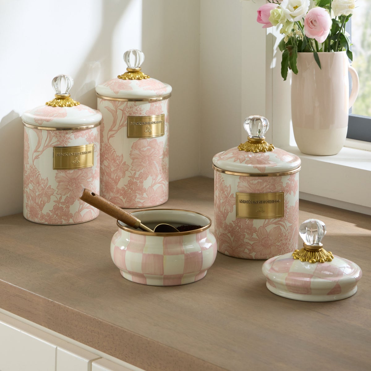 Rosy English Garden Medium Canister - Image 2