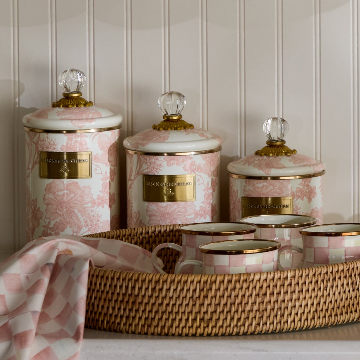 Rosy English Garden Large Canister - Image 4