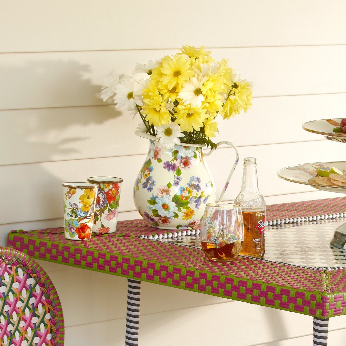 White Flower Market Pitcher - Image 7