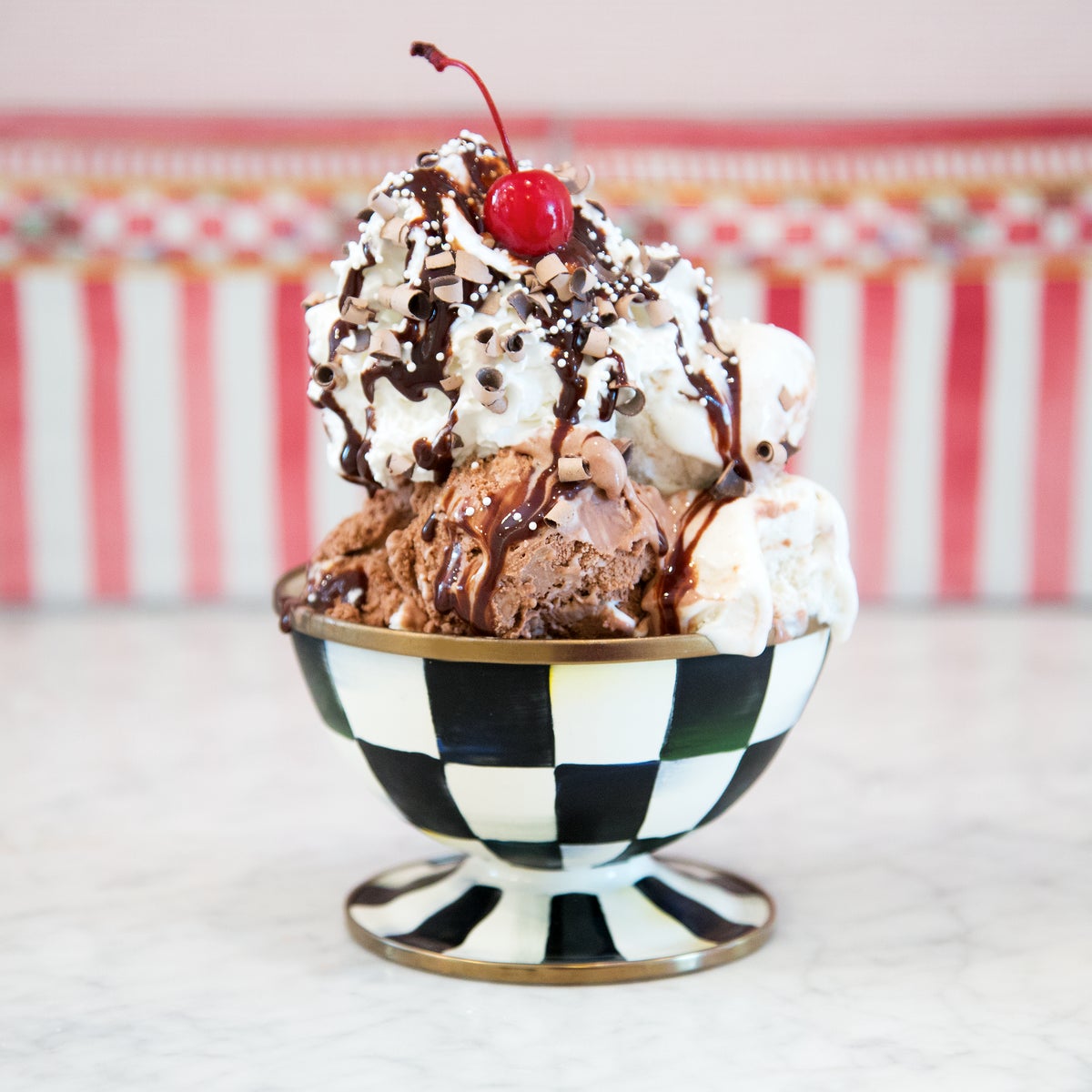 Courtly Check Ice Cream Dish - Image 5