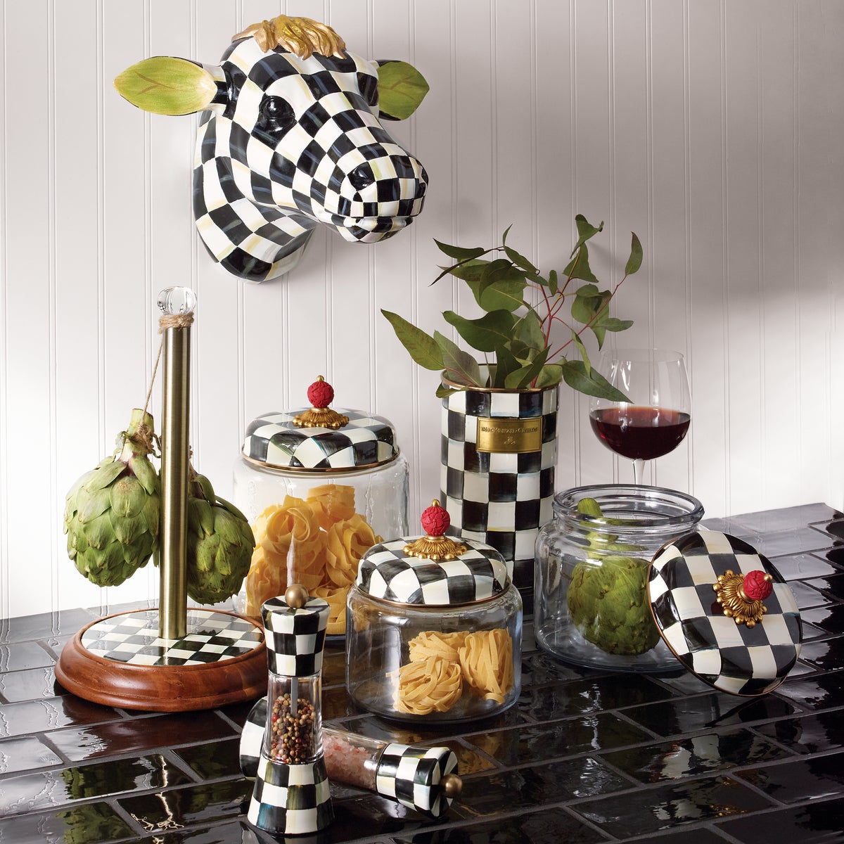 Courtly Check Large Kitchen Canister - Image 3