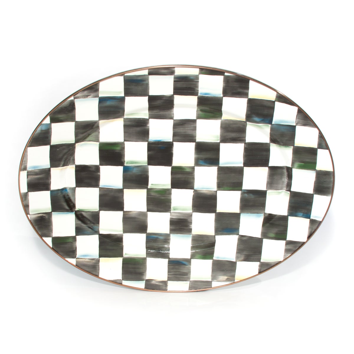 Courtly Check Medium Oval Platter