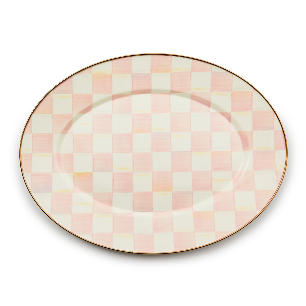 Rosy Check Medium Oval Platter