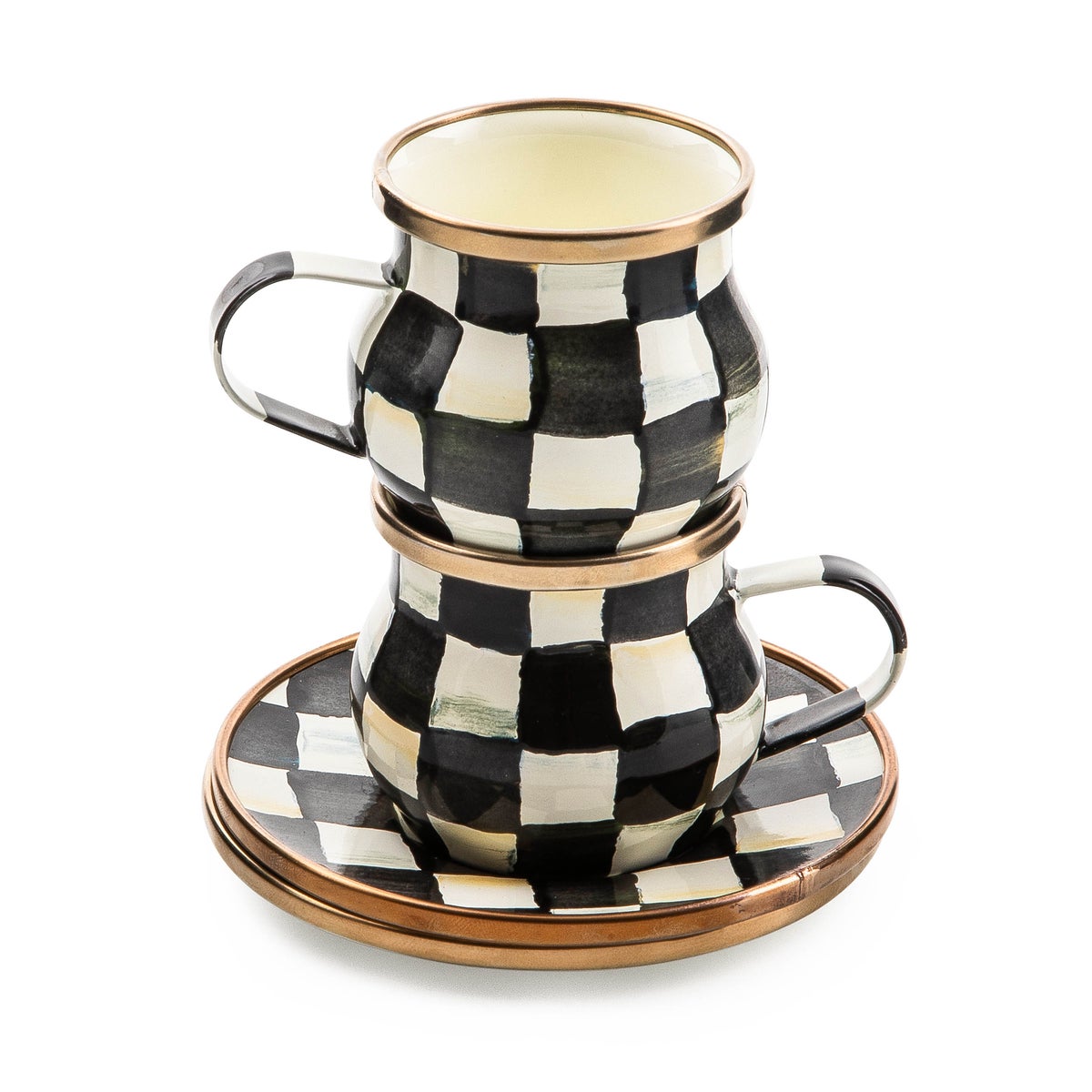 Courtly Check Espresso Cup & Saucer Set - Image 5