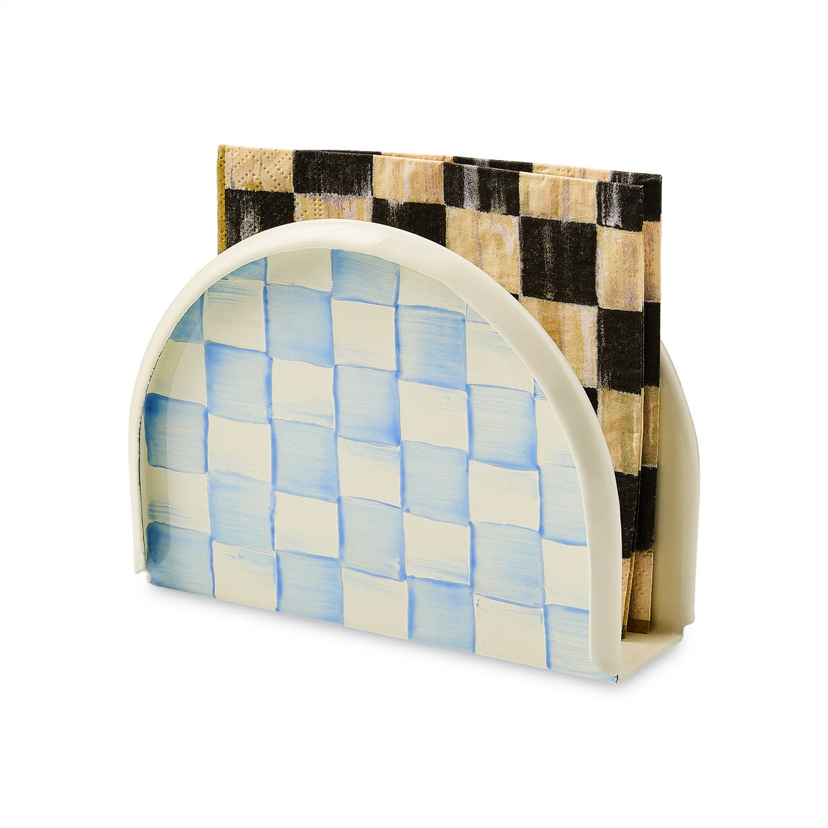 Sky Check Napkin Holder - Image 3