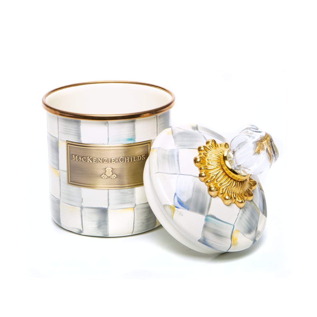 Sterling Check Demi Canister - Image 3