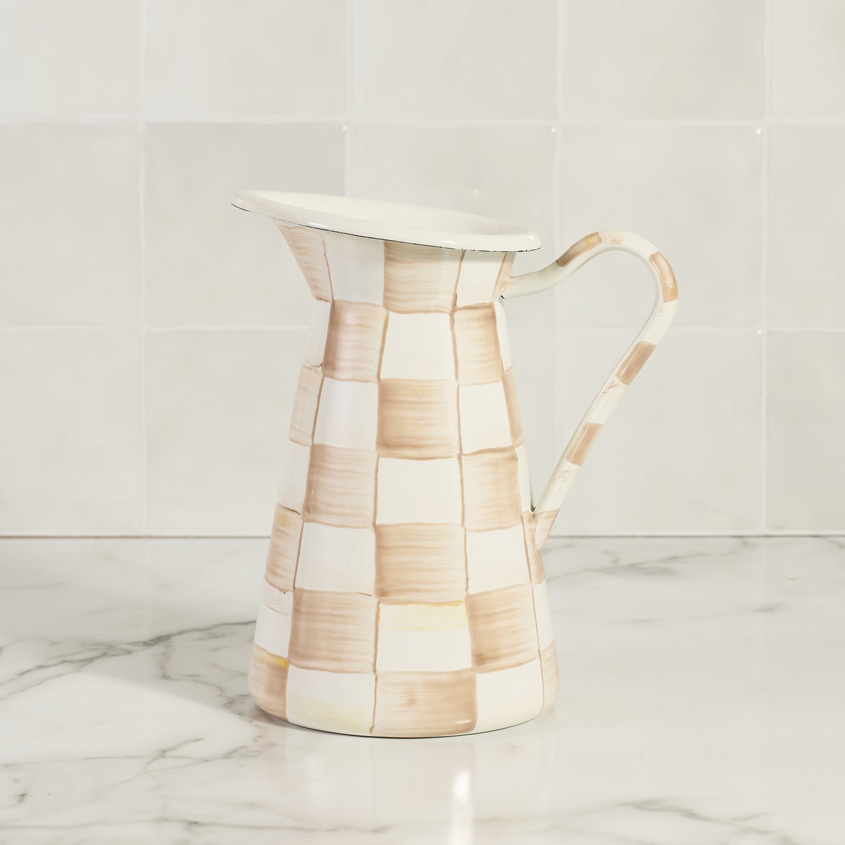 Mocha Check Medium Practical Pitcher - Image 2