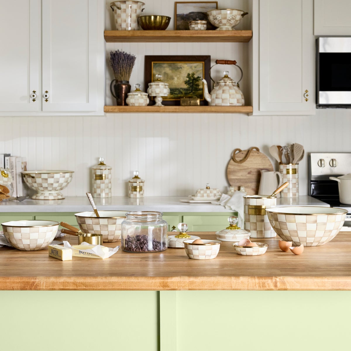 Mocha Check Medium Everyday Bowl - Image 5