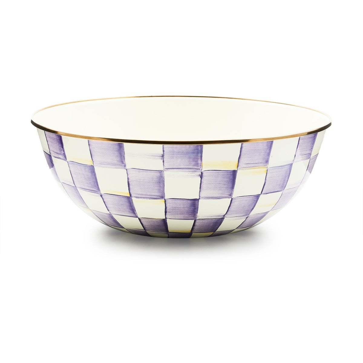 Violet Check Extra Large Everyday Bowl