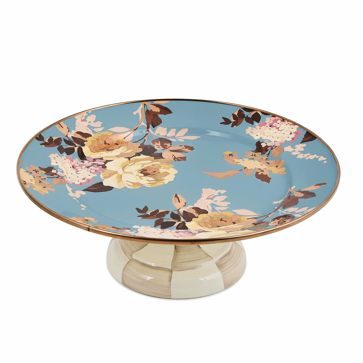 Wild Rose Slate Small Pedestal Platter - Image 4