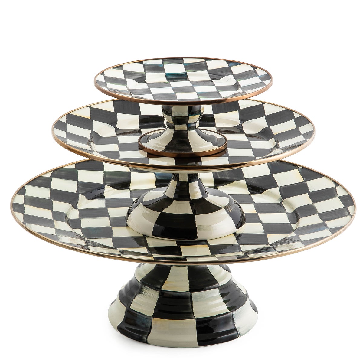 Courtly Check Small Pedestal Platter - Image 5