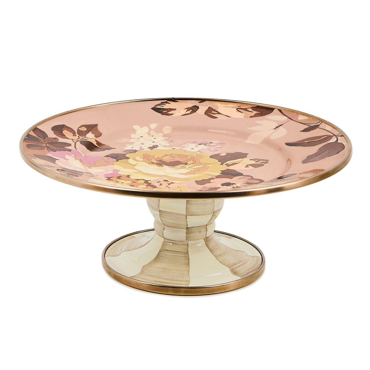 Wild Rose Mauve Mini Pedestal Platter