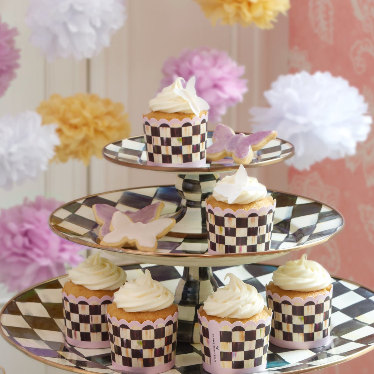 Courtly Check Mini Pedestal Platter - Image 4
