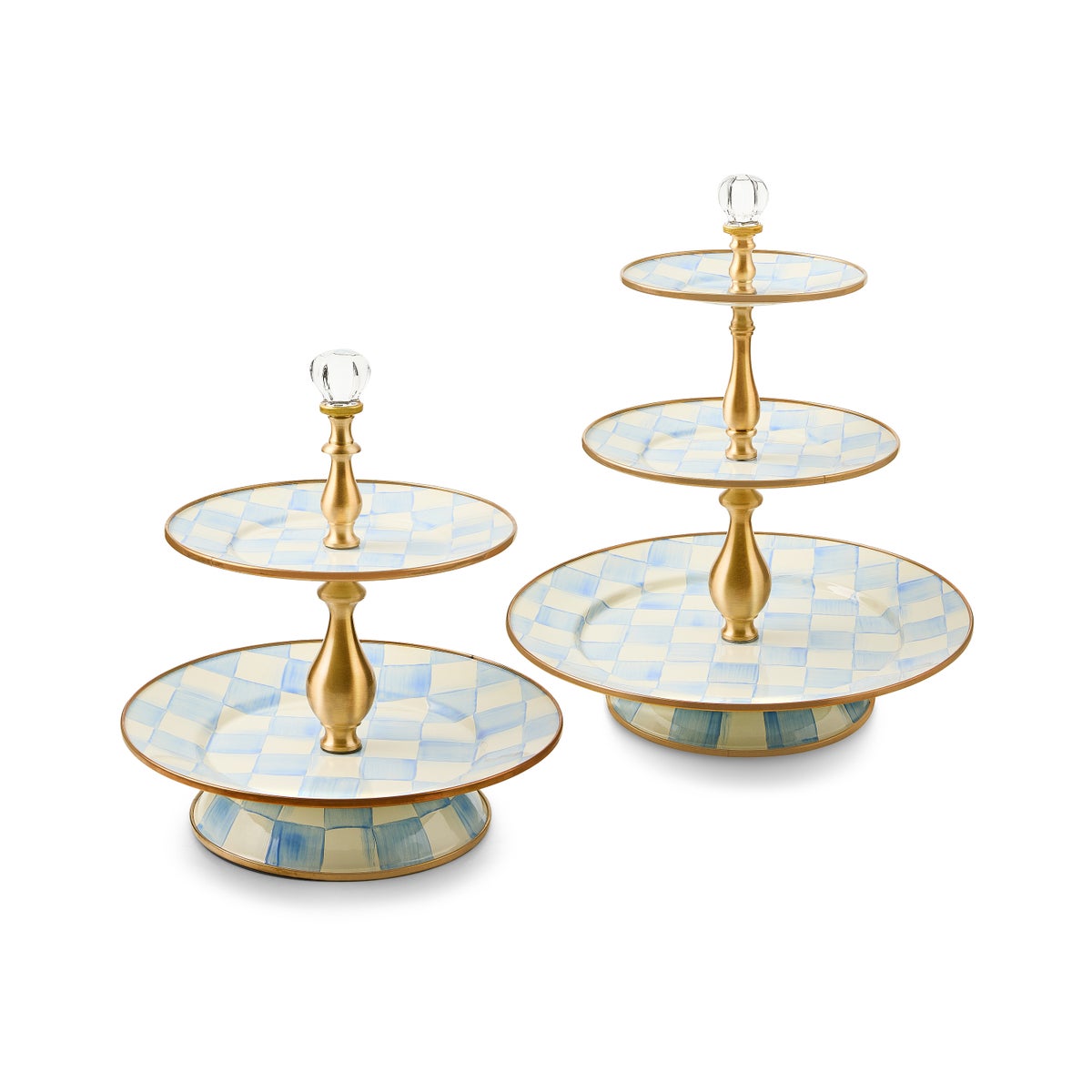 Sky Check Two Tier Sweet Stand - Image 3