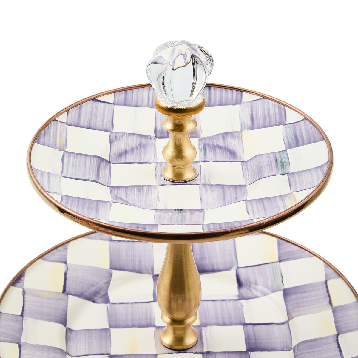 Violet Check Three Tier Sweet Stand - Image 4