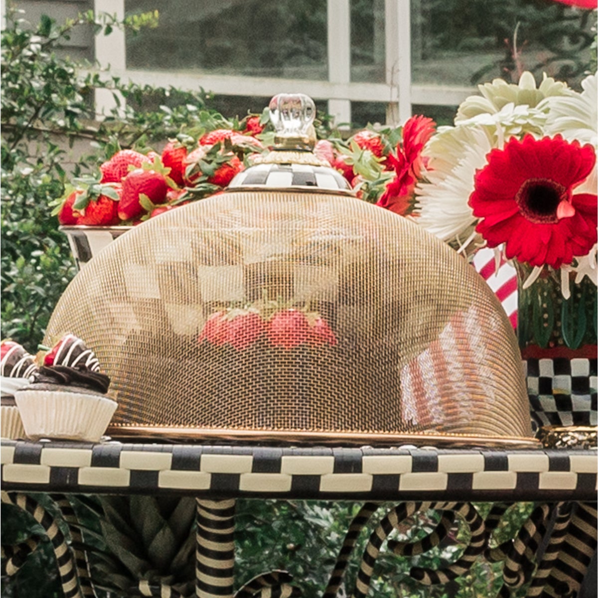 Courtly Check Large Mesh Dome - Image 3