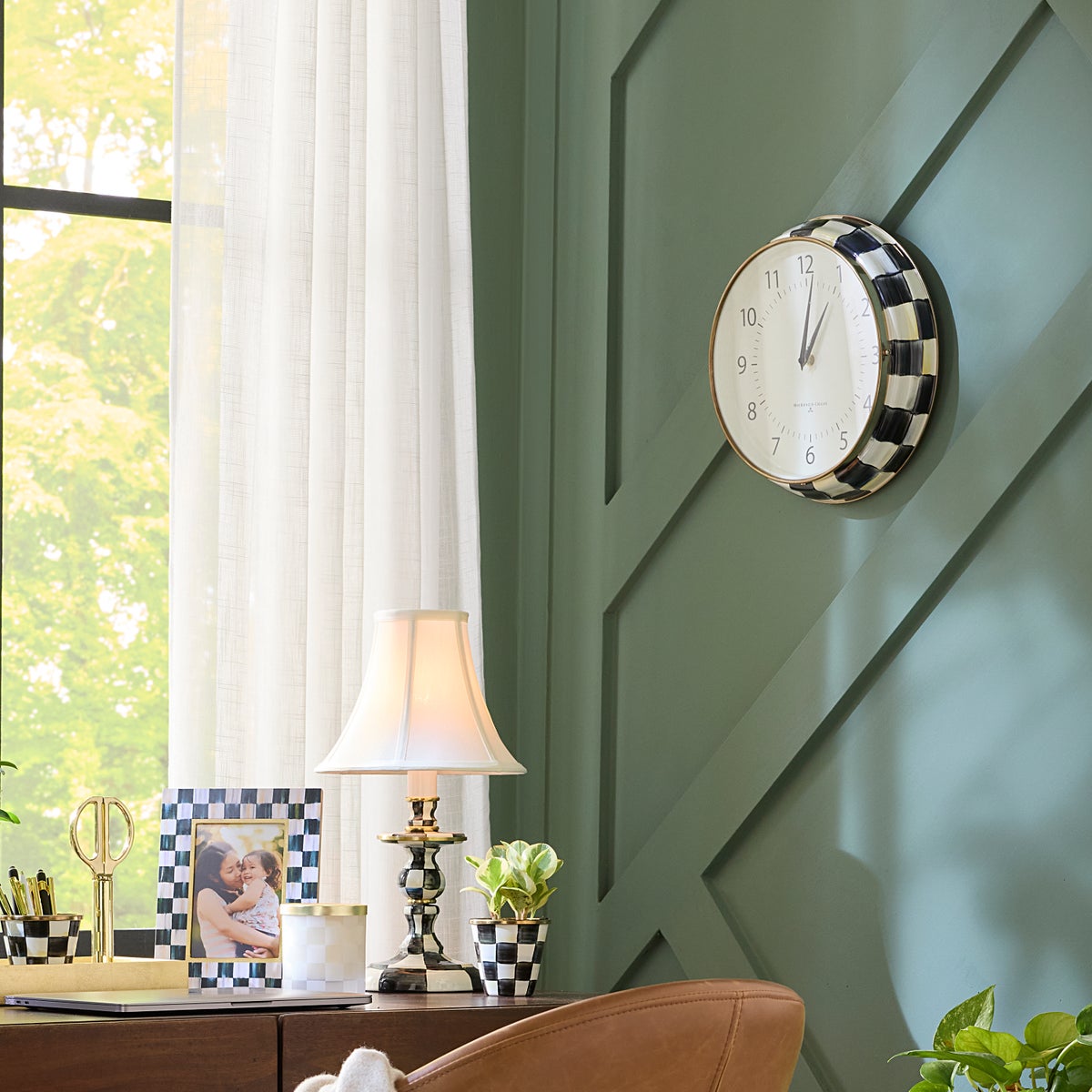 Courtly Check School Wall Clock - Image 2