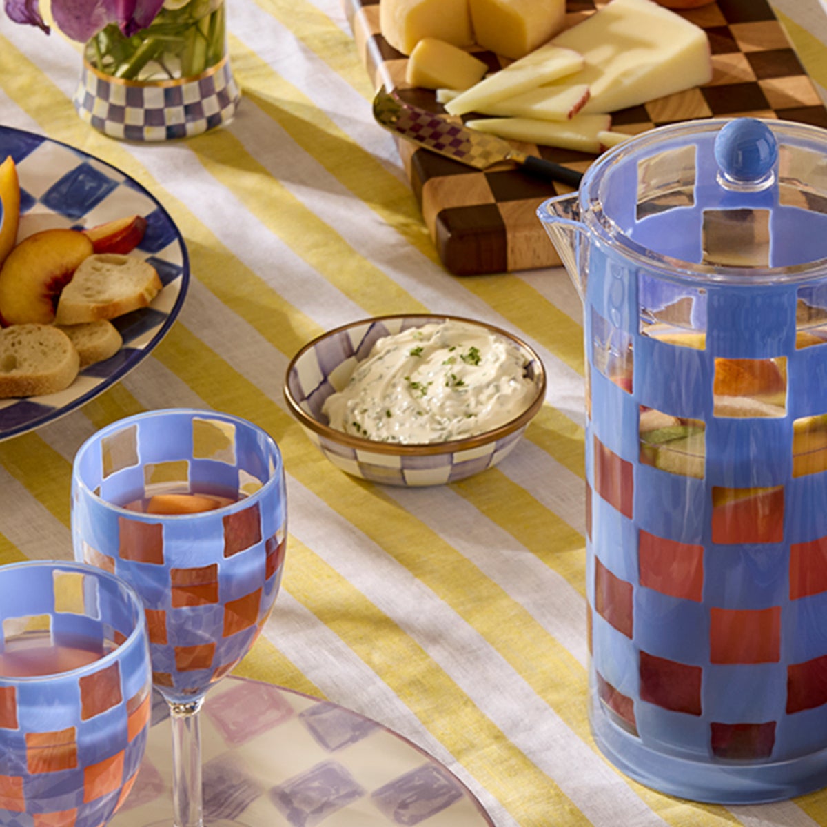 Violet Check Relish Dish - Image 3